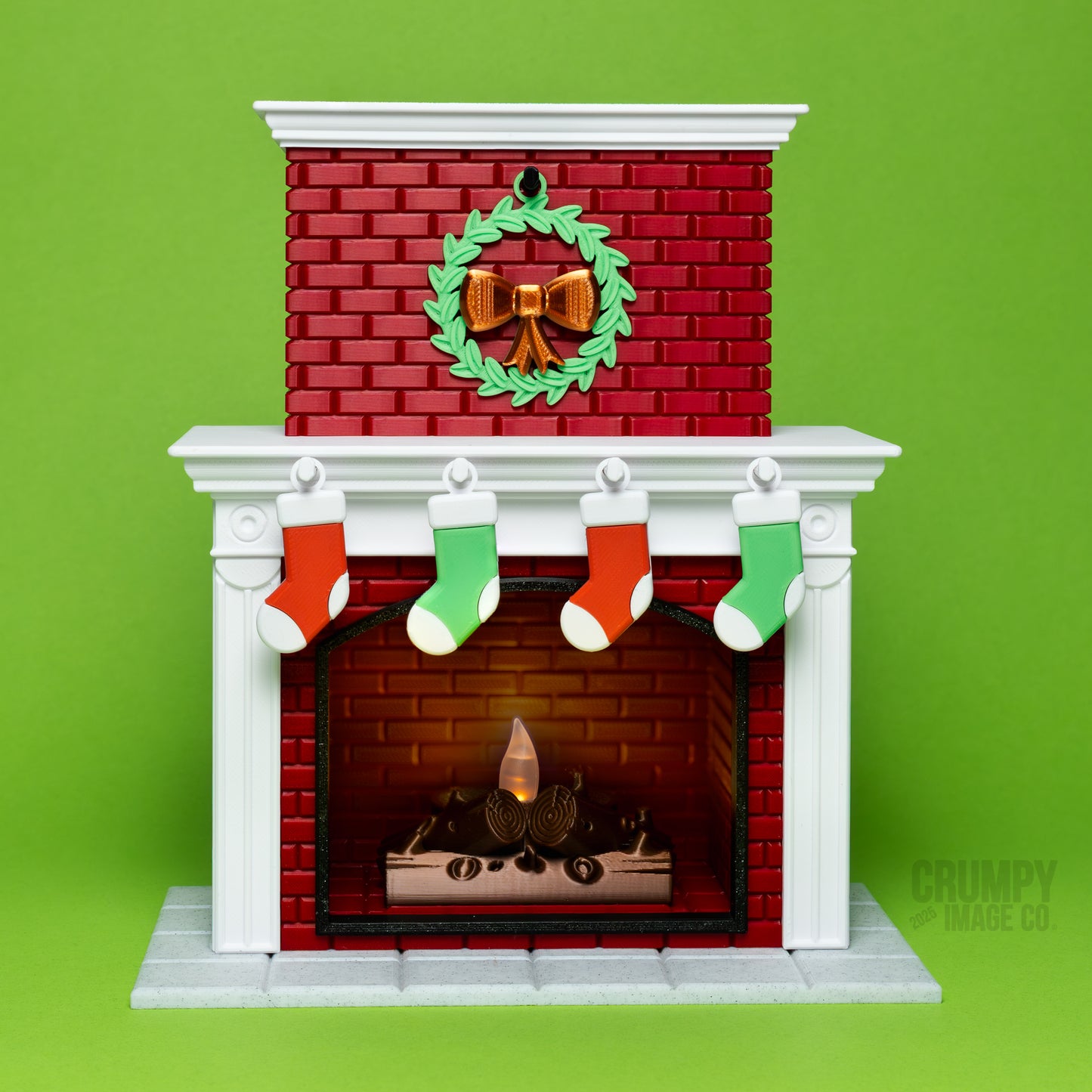 Christmas Flameless Tealight Fireplace