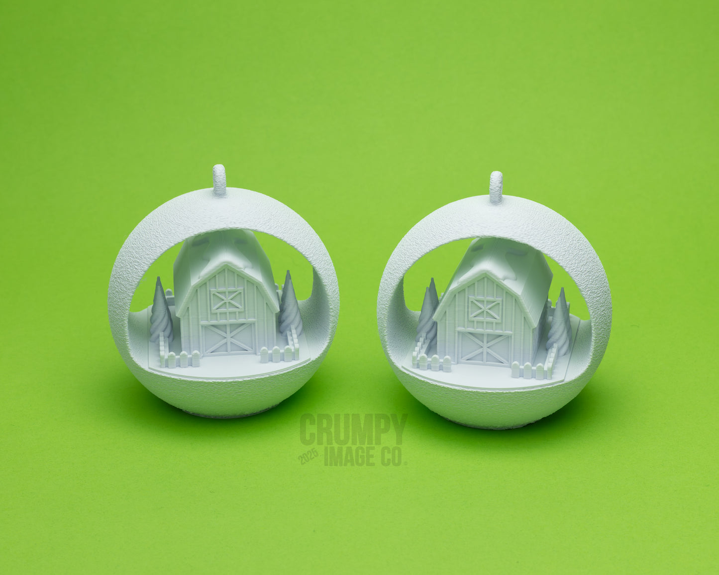 Christmas Barn Flameless Tealight Baubels