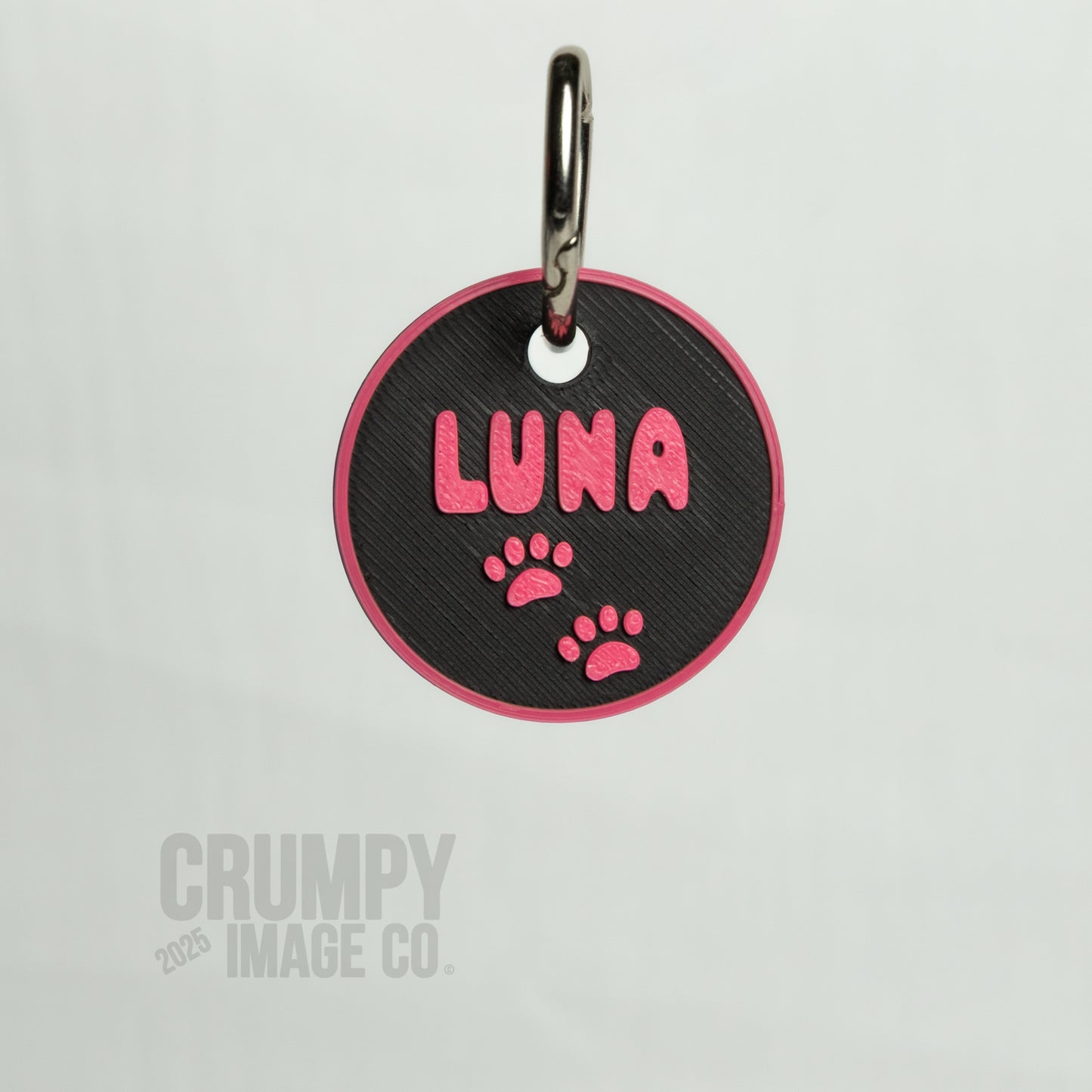 Personalised Dog Collar ID Tag (ROUND)