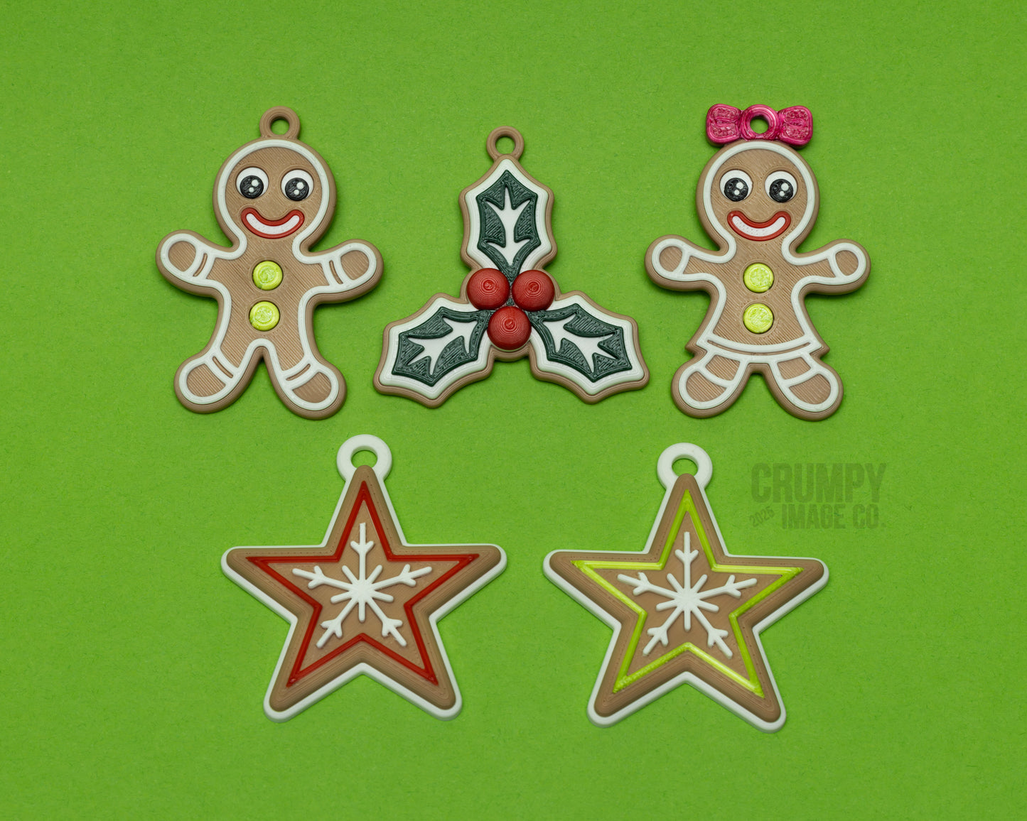 Gingerbread Christmas Tee Ornaments