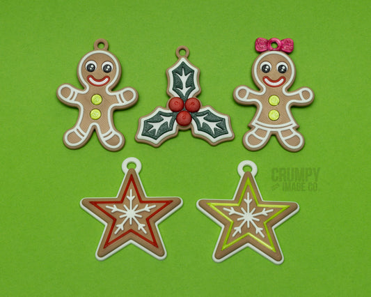 Gingerbread Christmas Tee Ornaments