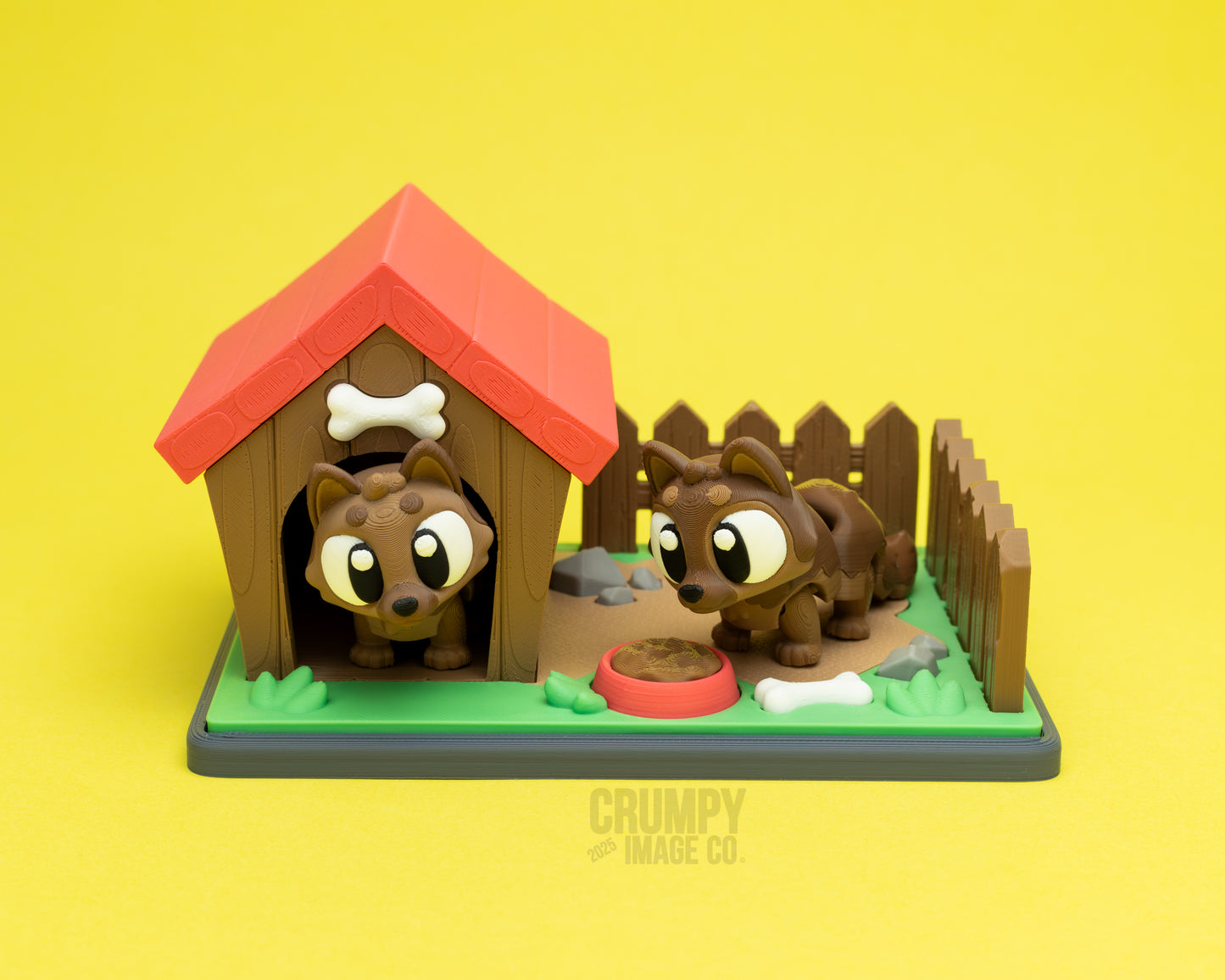 German Shepherd & Mini Backyard Playset