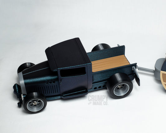 Hotrod and Teardrop Camper display model