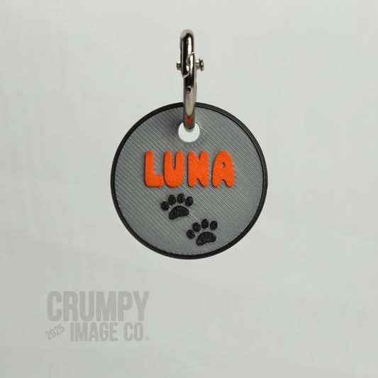 Personalised Dog Collar ID Tag (ROUND)