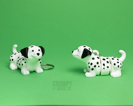 Dalmatian Flexi Keychain