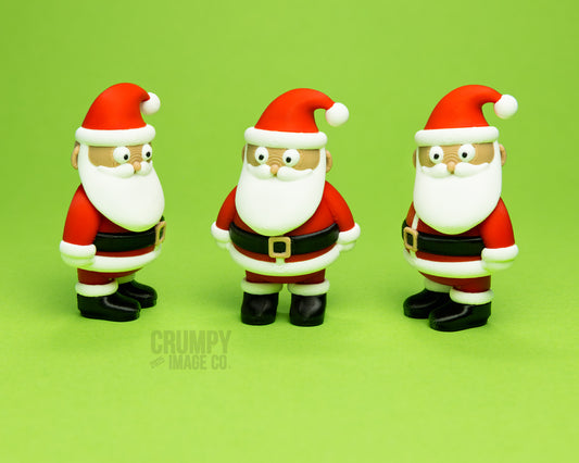 Cute Posable Santa Ornaments