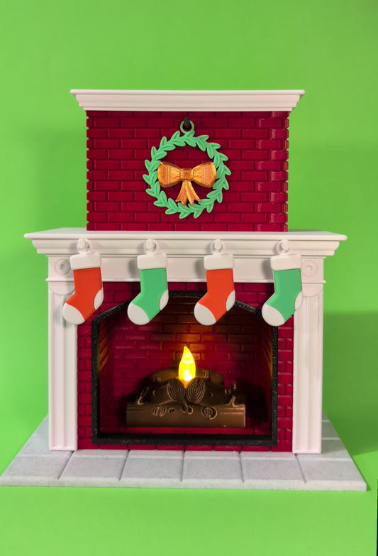 Christmas Flameless Tealight Fireplace